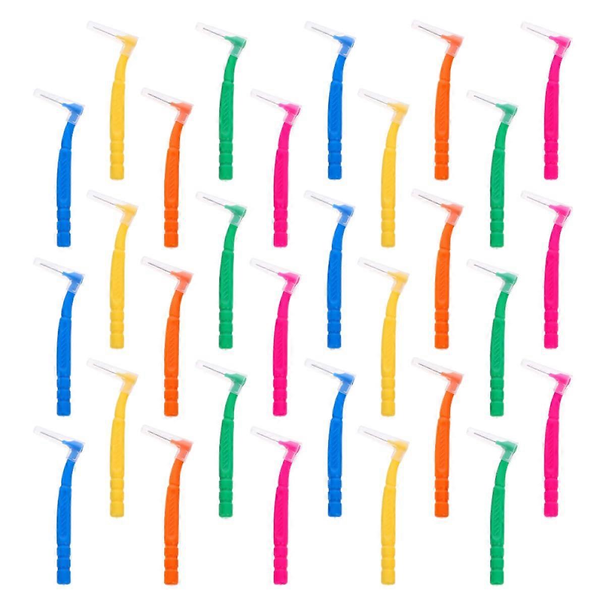 Manual Interspace Toothbrush for Dental Floss Brush Pack of 30 Interdental Brush Oral Cavity