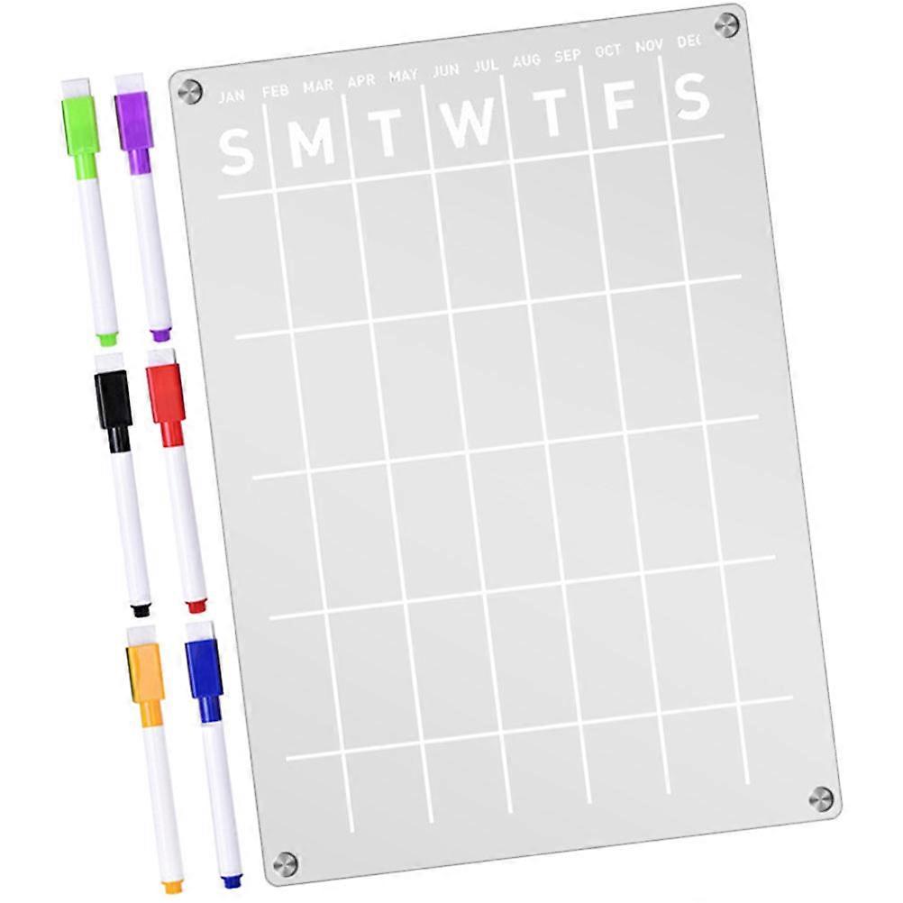 Dry Erase Board Fridge Board Home Use 42X29.7CM Schedule Sharing 1Set