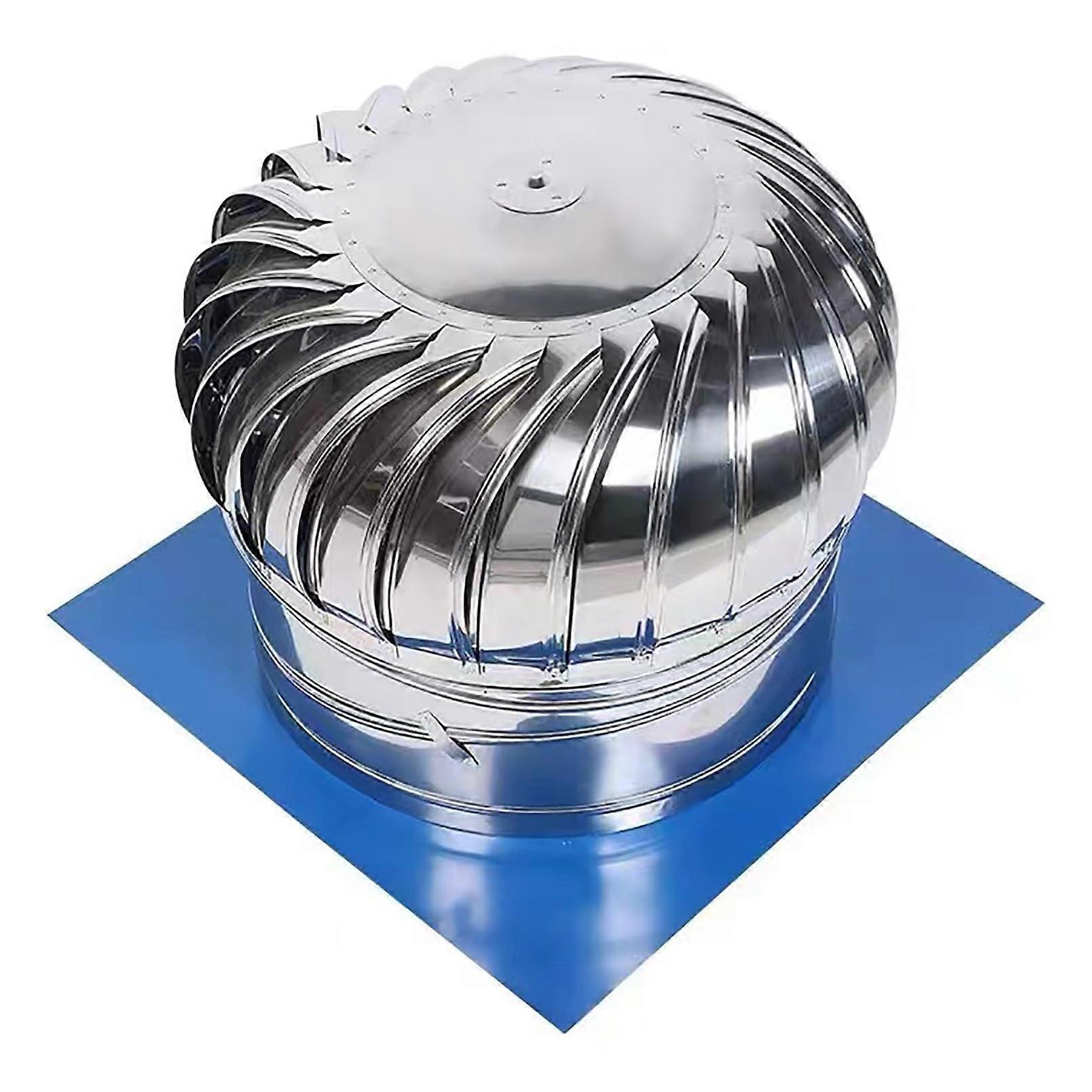 Rotating roof turbine vent cap, stainless steel 304, easy to install 500mm/19.7in