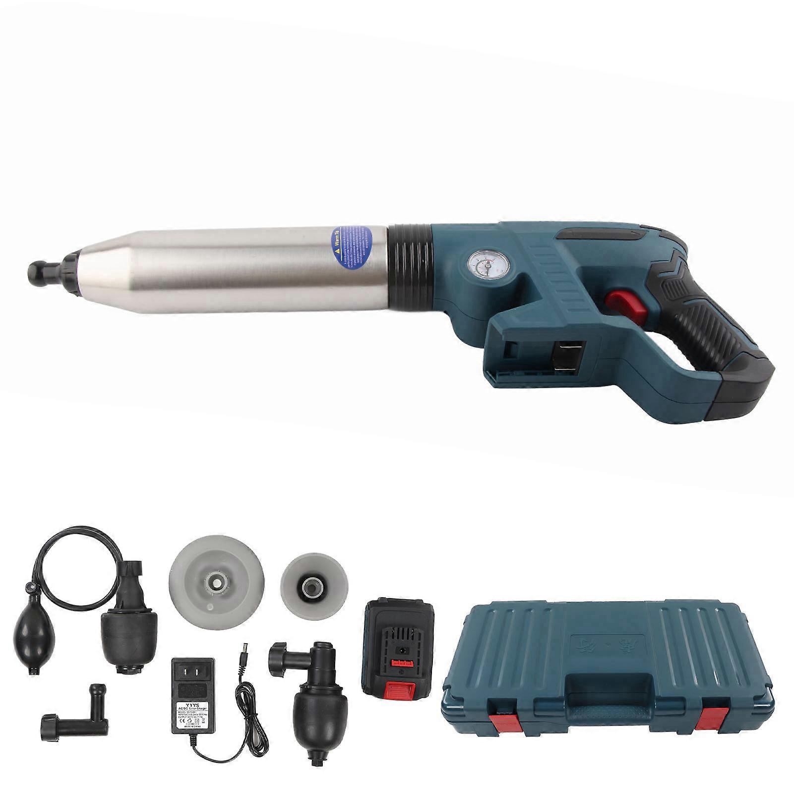 Toilet Plunger Dredger 2000mAh Lithium Battery High Pressure Heavy Duty Electric Pipe Unclogger
