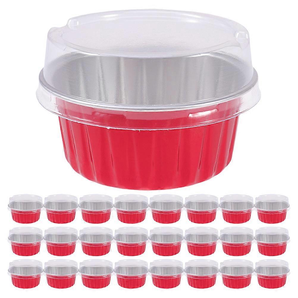 Aluminum Foil Baking Cup Cupcake Baking Mold Wedding Round Baking 50Pcs