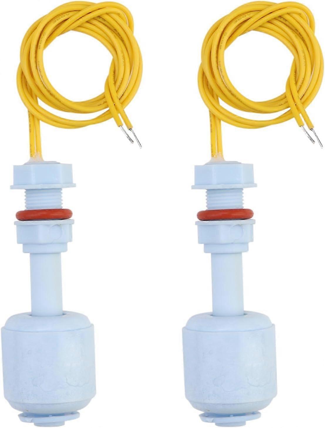 2PCS Vertical Float Switch Blue Float Level Switch Water Level Sensor Switch Liquid Controller for Hydroponics Gardening Aquarium Pool Tank 10W 52mm