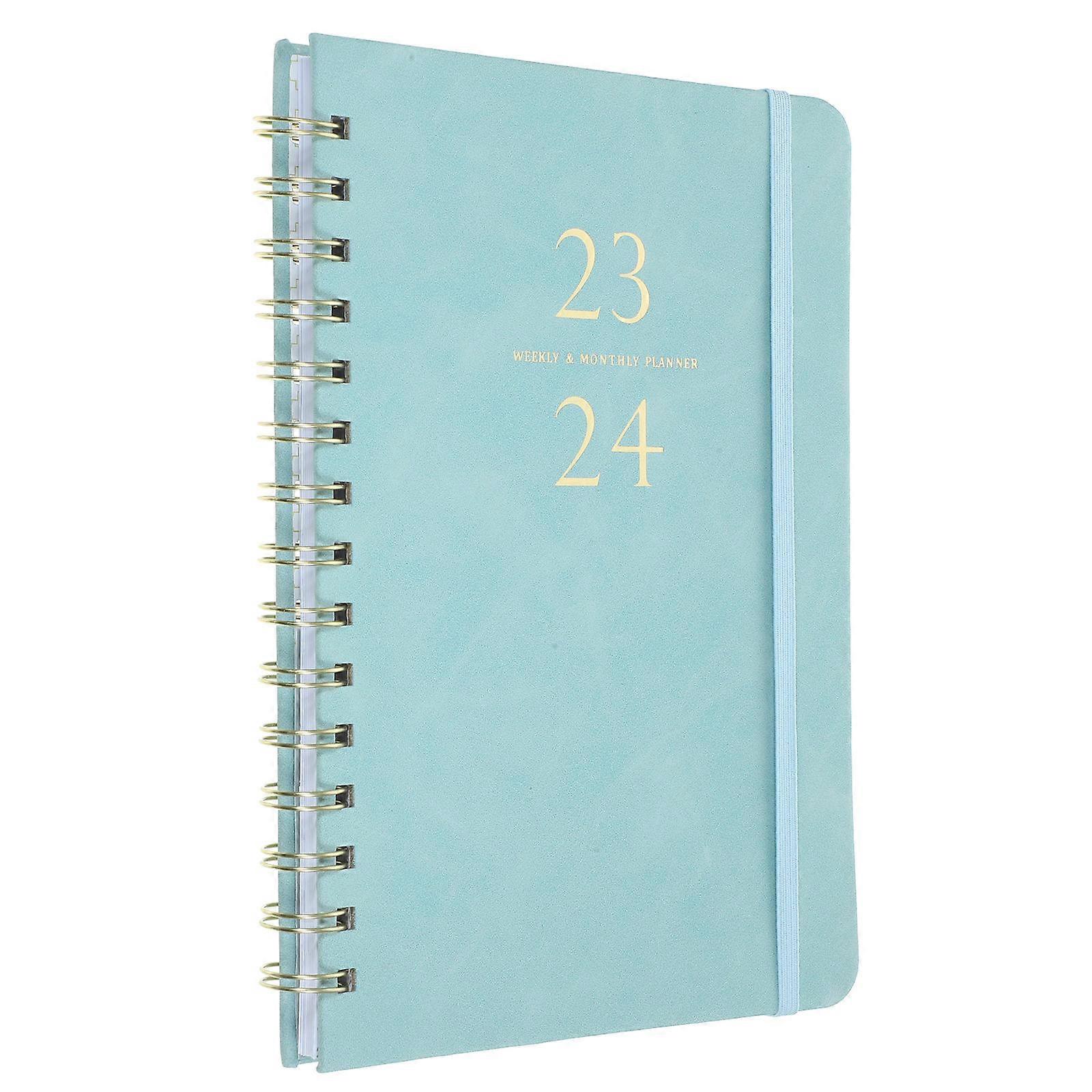 Stylish PU Academic Planner Notepad Multi Function Portable Schedule Notebook for Students and Professionals Organizing Tasks Prioritizing