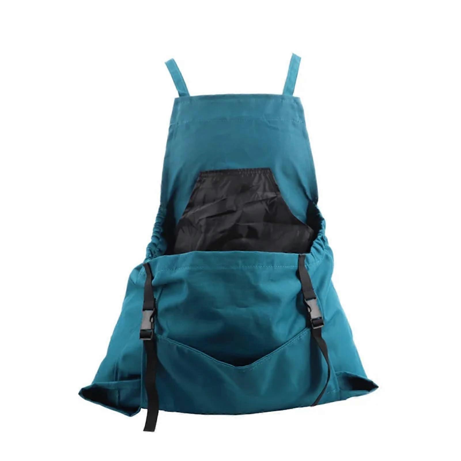 3 Pieces Gardening Apron with Large Pocket, Quick Release Harvest Backpack Tool Apron, Green