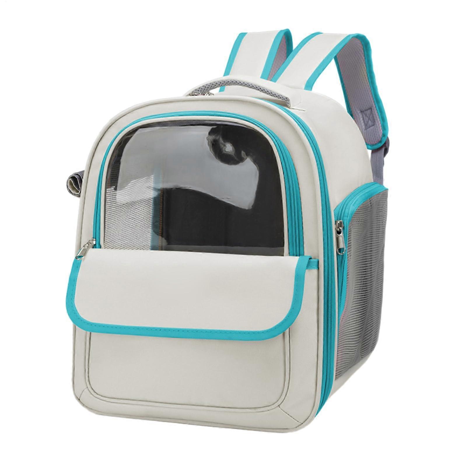 Cat Backpack Breathable Ventilated Cat Carrier Backpack Lightweight Pet Carrier for Cat, Puppy Green