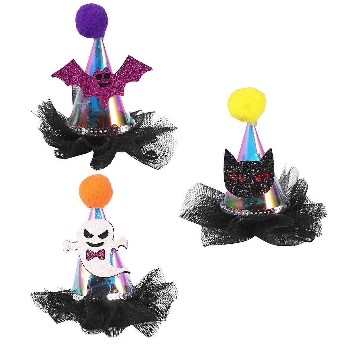 Funny Halloween Hairpins Ghost Shapes For Party And Festival 3Pcs