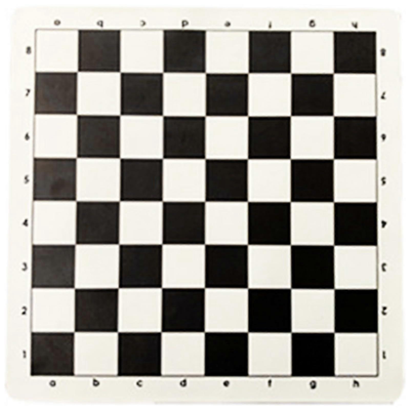 Portable chessboard made of leather, rollable, tournament chess mat, lightweight and nonslip, soft chessboard, for kids and adults.