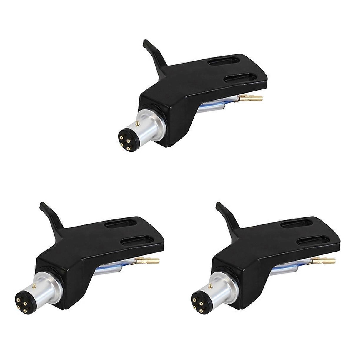 Turntable Headshell Aluminium Alloy Headshell Record Turntable Needle Replacement Phono Stylus Cartr