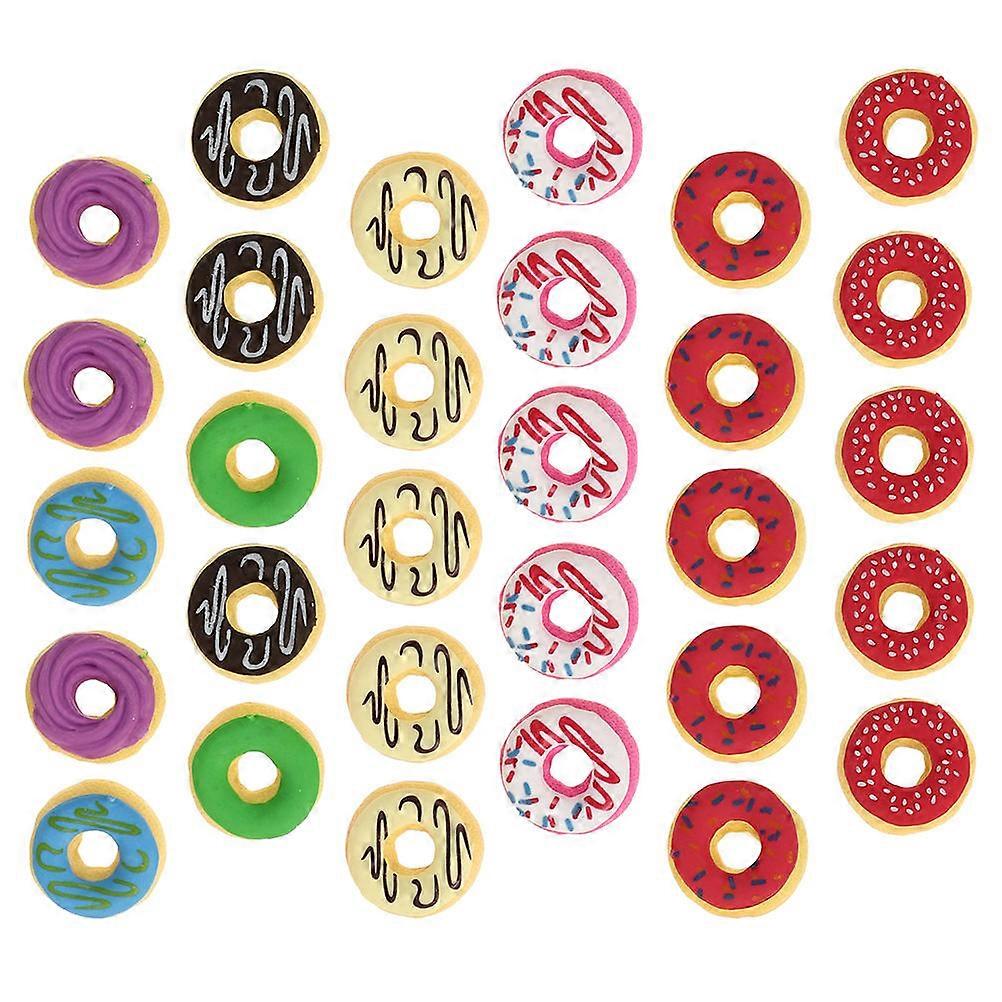 Sweet Donut Erasers Adorable Eraser Toy for Children 30Pcs Set