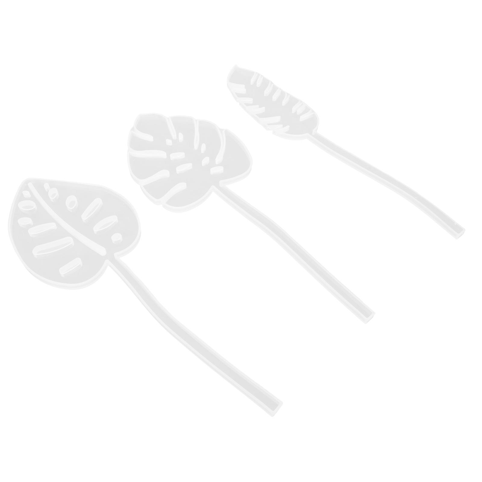 Epoxy Resin Molding Leaf Molds Ideal For DIY Projects Designed For Home Decor With Durable Material 3Pcs