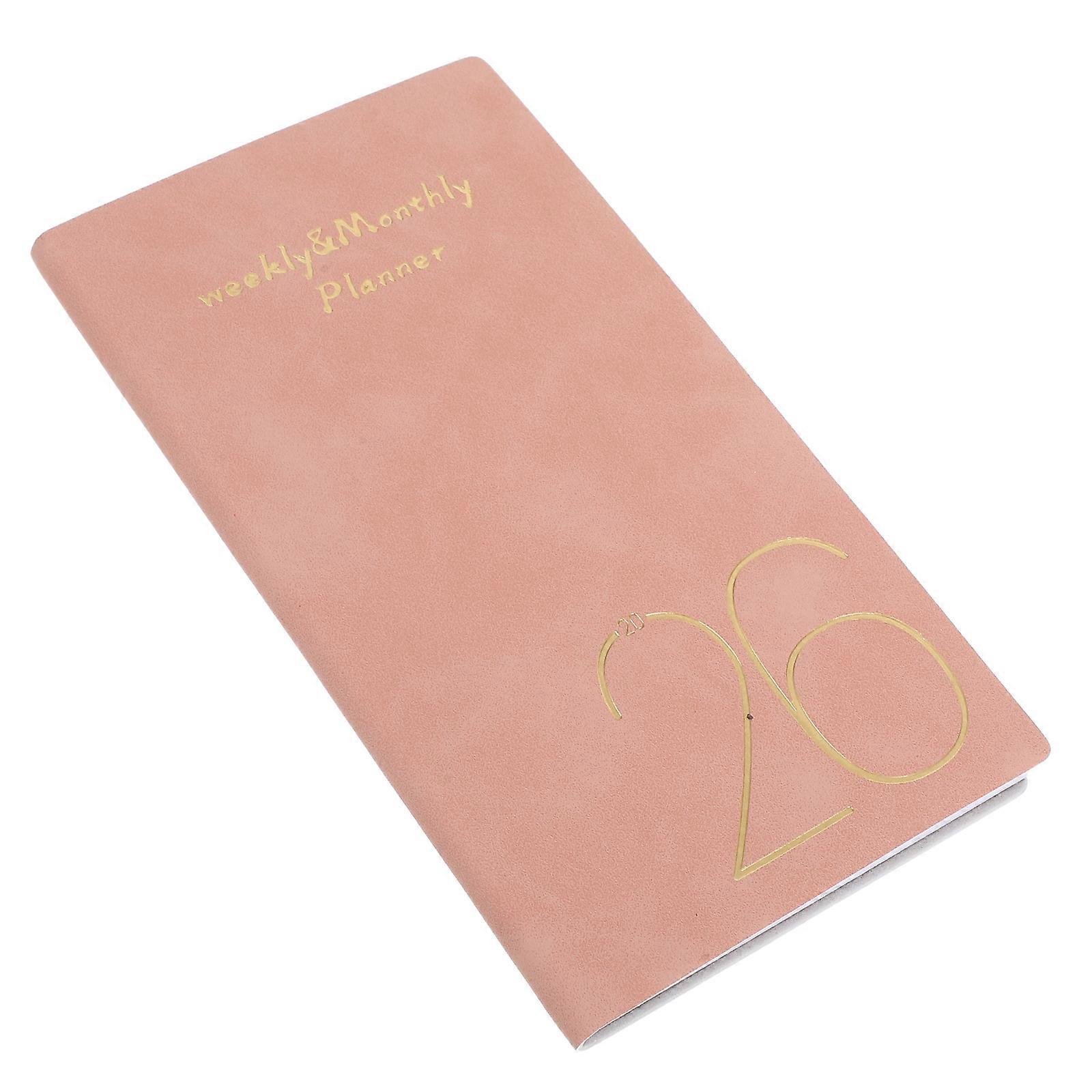 Journal Notebooks To Do Book Notebook For Work Men Scheduling Reminders Rectangular Compact Design PU Material 17.50X9.80X0.80CM 2026 1Pack
