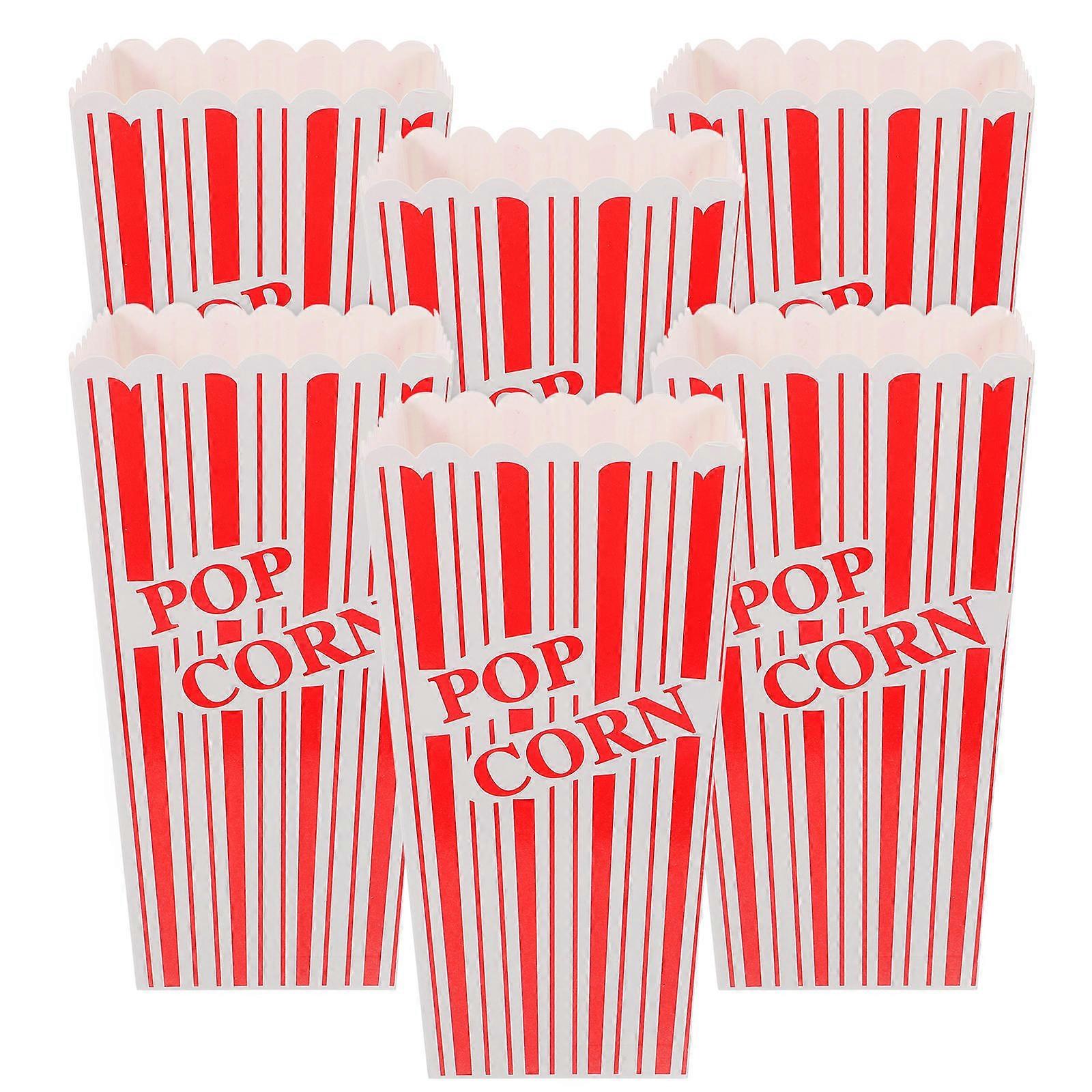 パーティー用スナックボックスパーティーポップコーンカップポップコーンコンテナパーティー.47X3.93X3.93in耐湿性6個