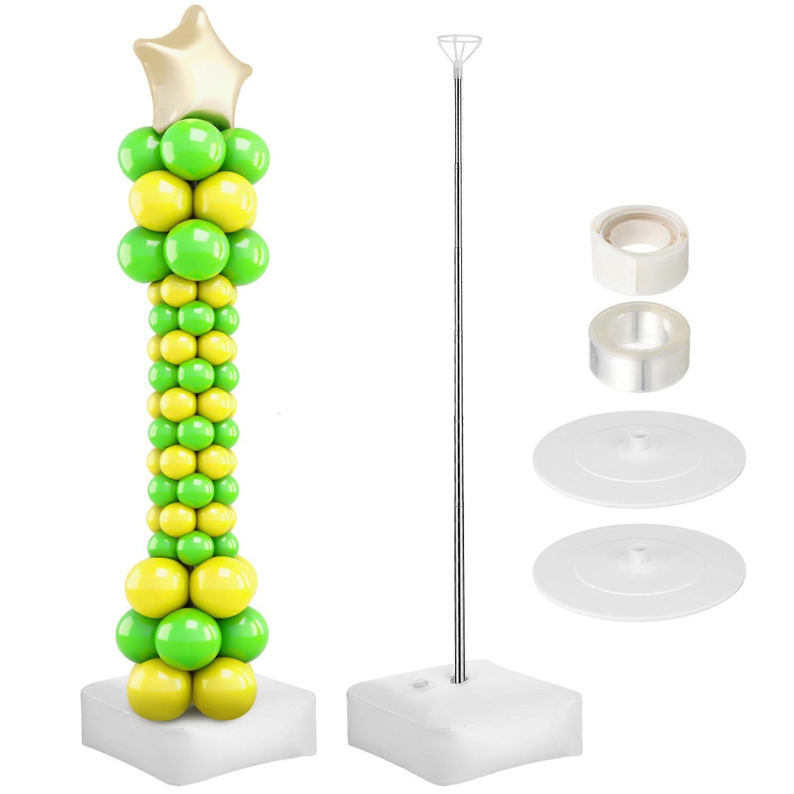 Column Stand Set Event Decor Small Arch Kit Floor Column Stand Plastic Metal Quick Setup Stable Design 1Set