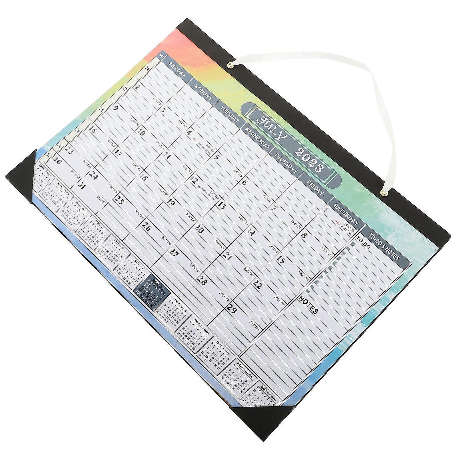 Household Desk Calendar Creative Rectangular Office Use Paper 43.5x31cm 1Pack