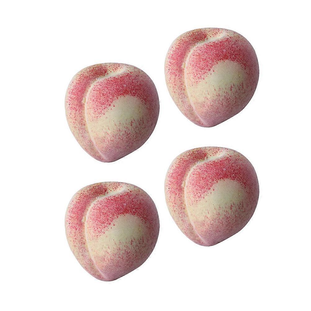 Artificial Fruits For Table Decor 4Pcs Photography Props Round Simulation Fruit Model 7.4X7.4CM