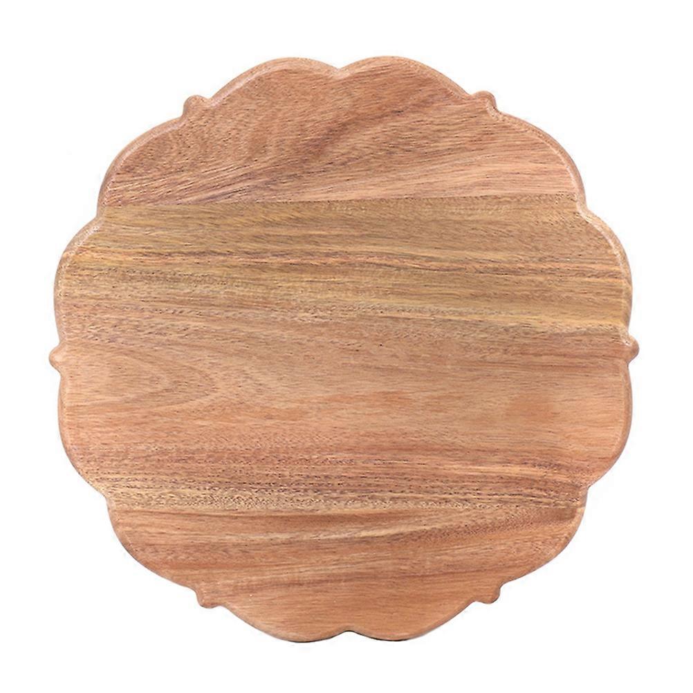 Wood Serving Plate 1Pack In Light Brown Perfect For Snacks Holder At Restaurants With Versatile Design