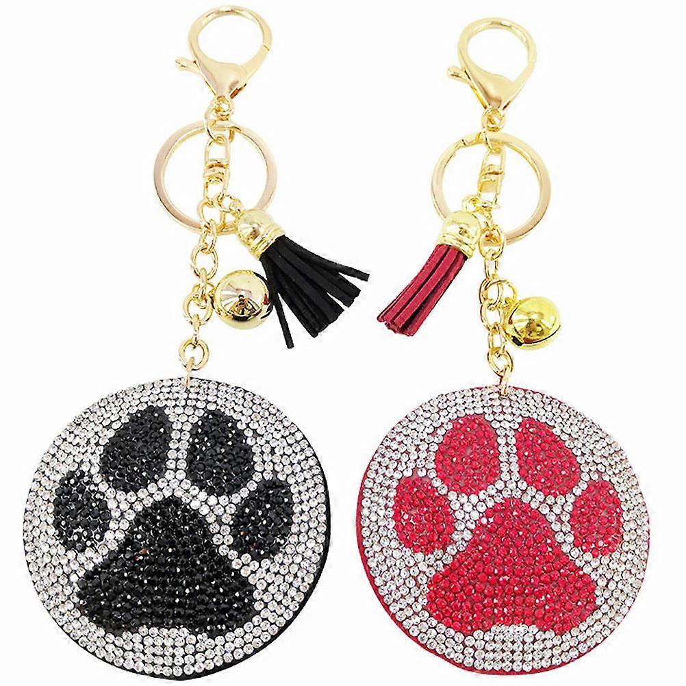 Animal Patterned Keyring Versatile Key Decorations for Holiday Occasions in Colorful Style with Craftsmanship 2Set