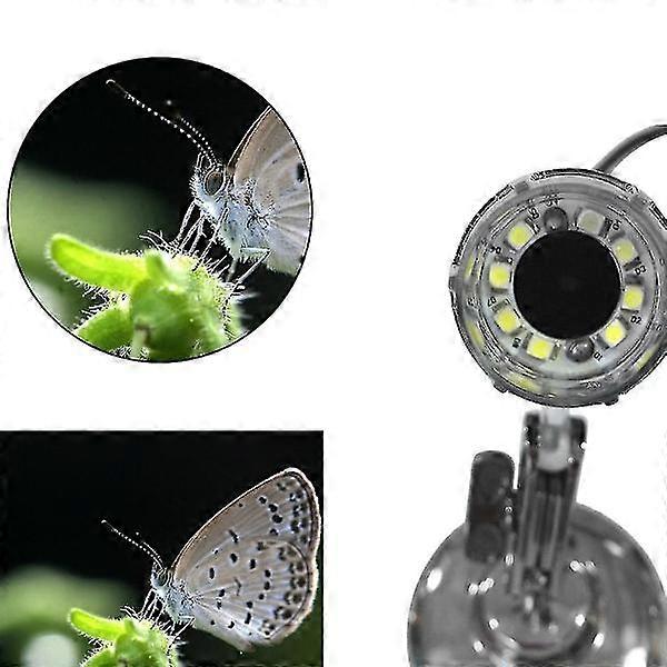 50-500x 2MP USB Digital Microscope Camera with 8 LED Lights