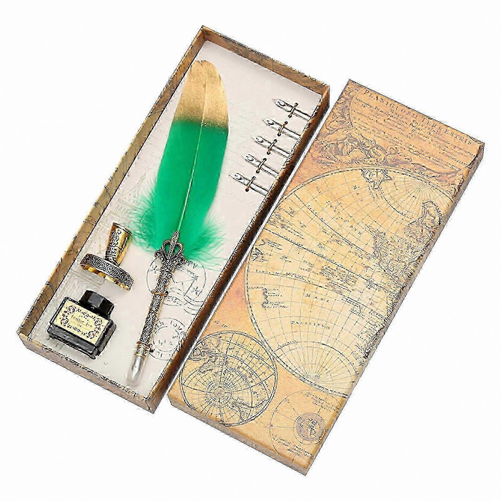 Calligraphy Ink Set with 5-Nib Pen and Gift Box for Fountain Pen Lovers