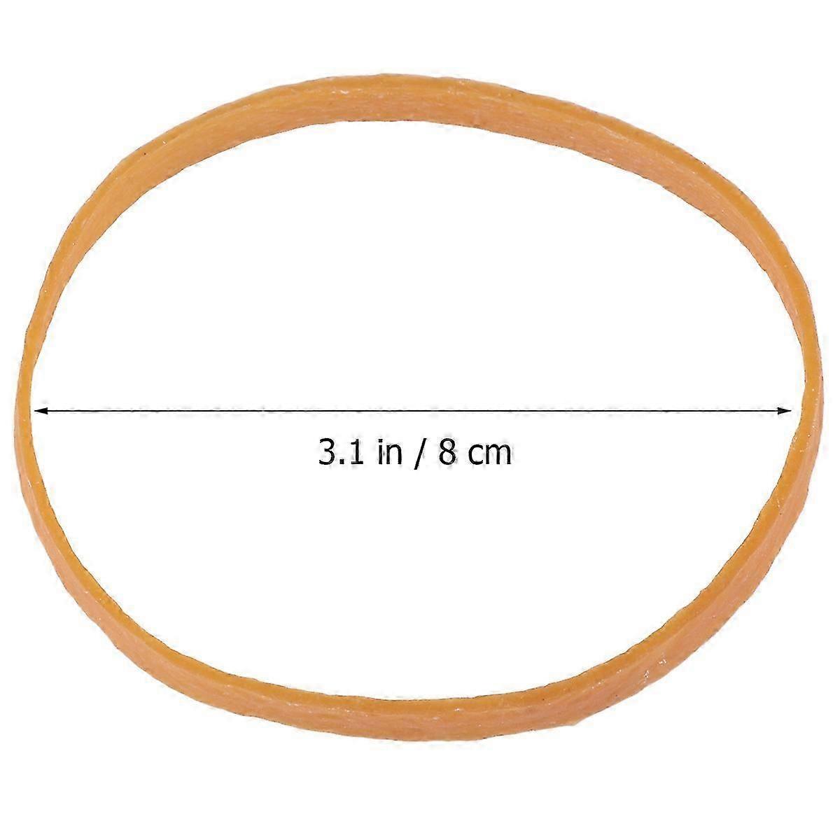 Thick Rubber Band for Furniture Wrapping and Trash Can Securing 8x0.5CM Brown 260Psc