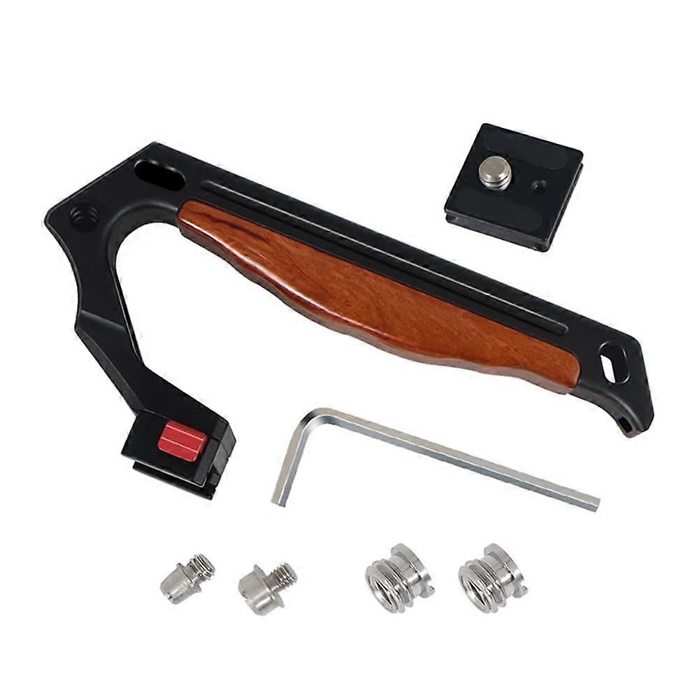 1Set Photography Upper Carrying Handle Wooden Pot Handle 1/4 Ale Positioning Extension Handle Universal,C