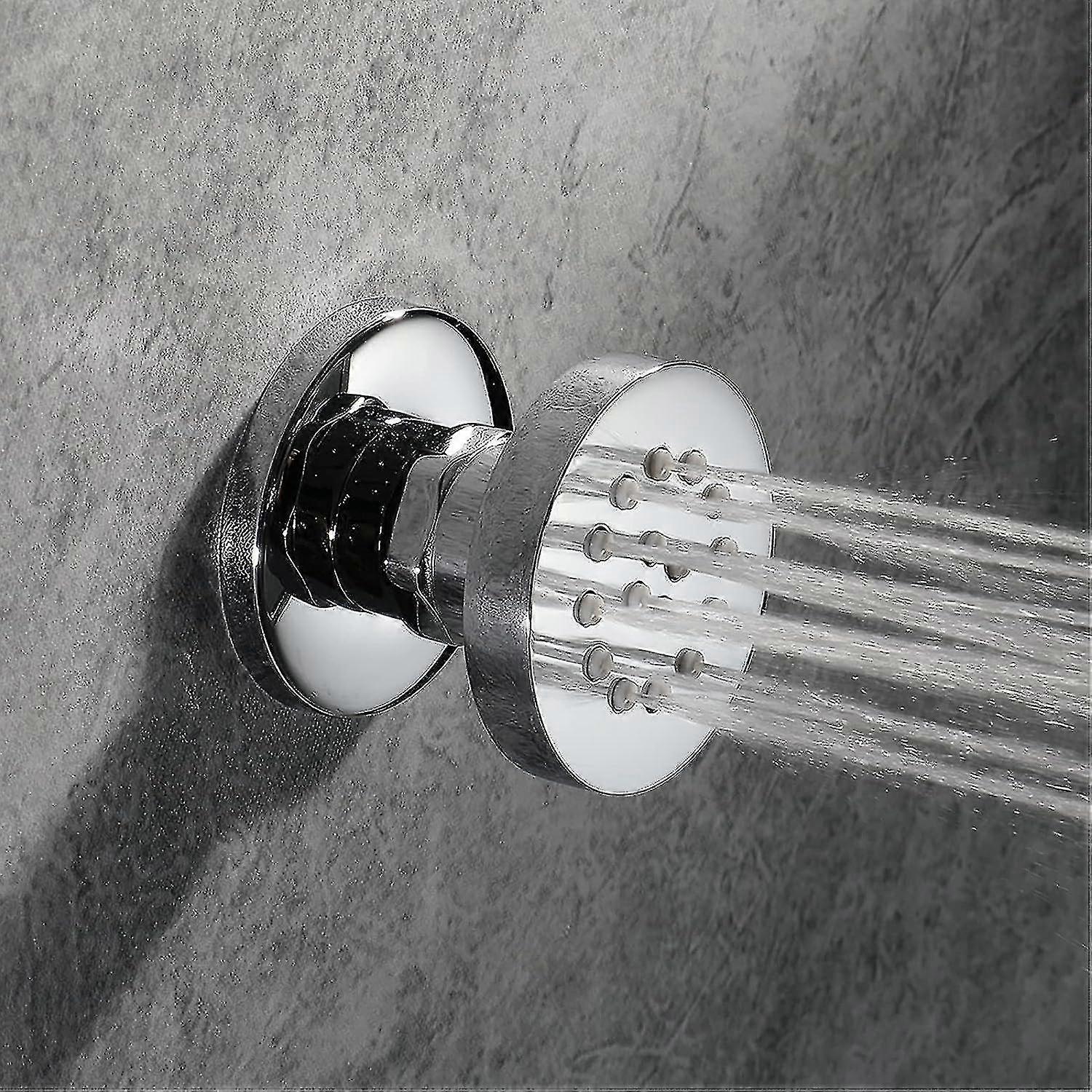 Handheld shower head, 50×50 mm, Solid brass, Adjustable water flow