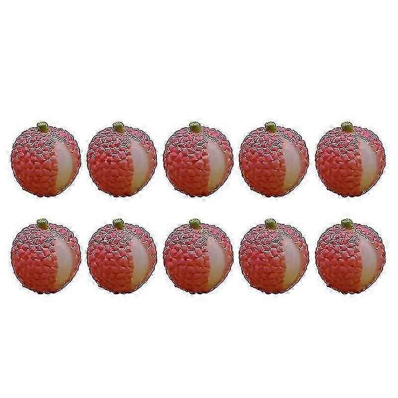 8pcs Simulation Litchi Ornament