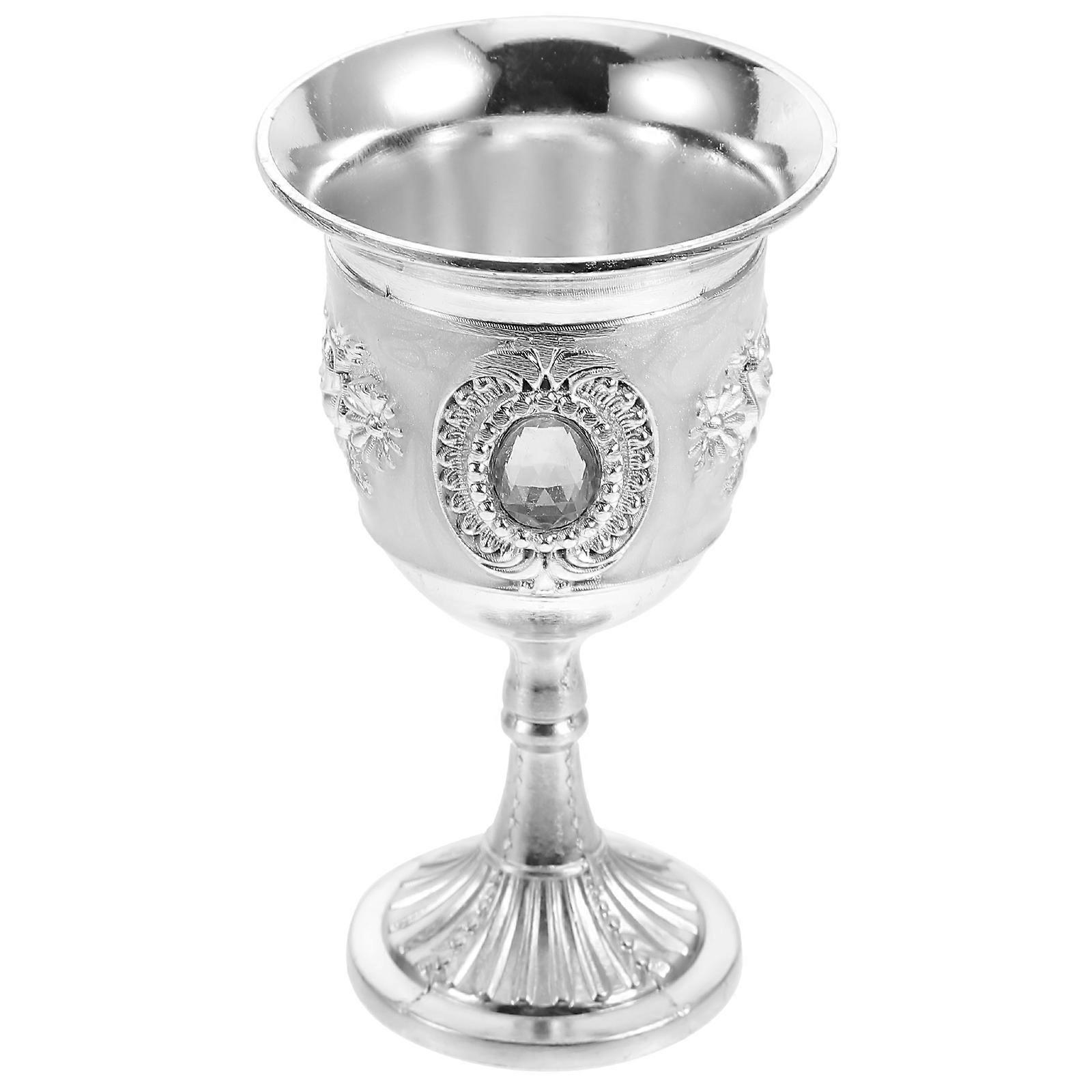 Decorative Goblet Drinking Glass Elegant Design For Home Suitable For Compact Size 1Pack