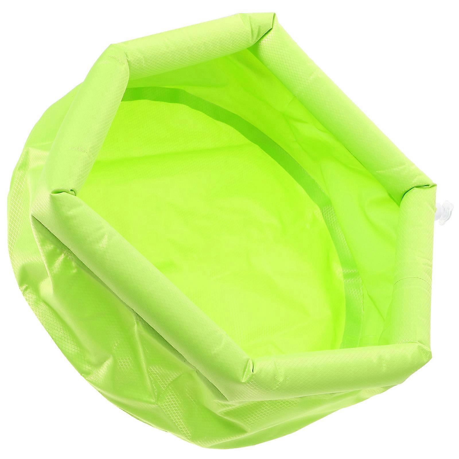 Inflatable Foot Washing Bucket Folding Bucket Water Container Portable Fishing Camping Accessory