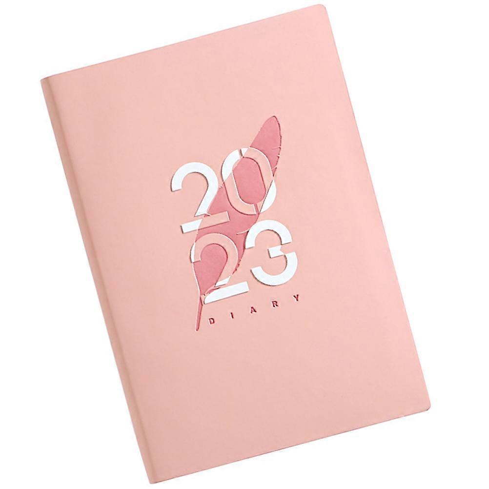 Pink Planner Notebook for Writing with Stylish Cover and Paper Portable and Lightweight