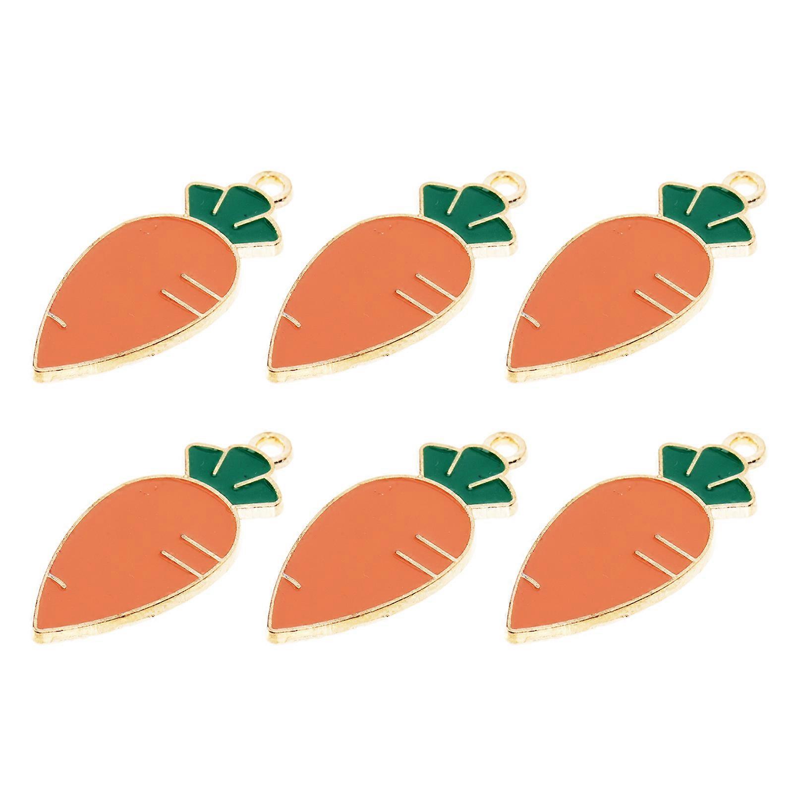 30PCS Alloy Carrot Charms for DIY Bracelets, Necklaces & Keychains – Easter Themed Pendants for Crafting, Scrapbooking & Accessories