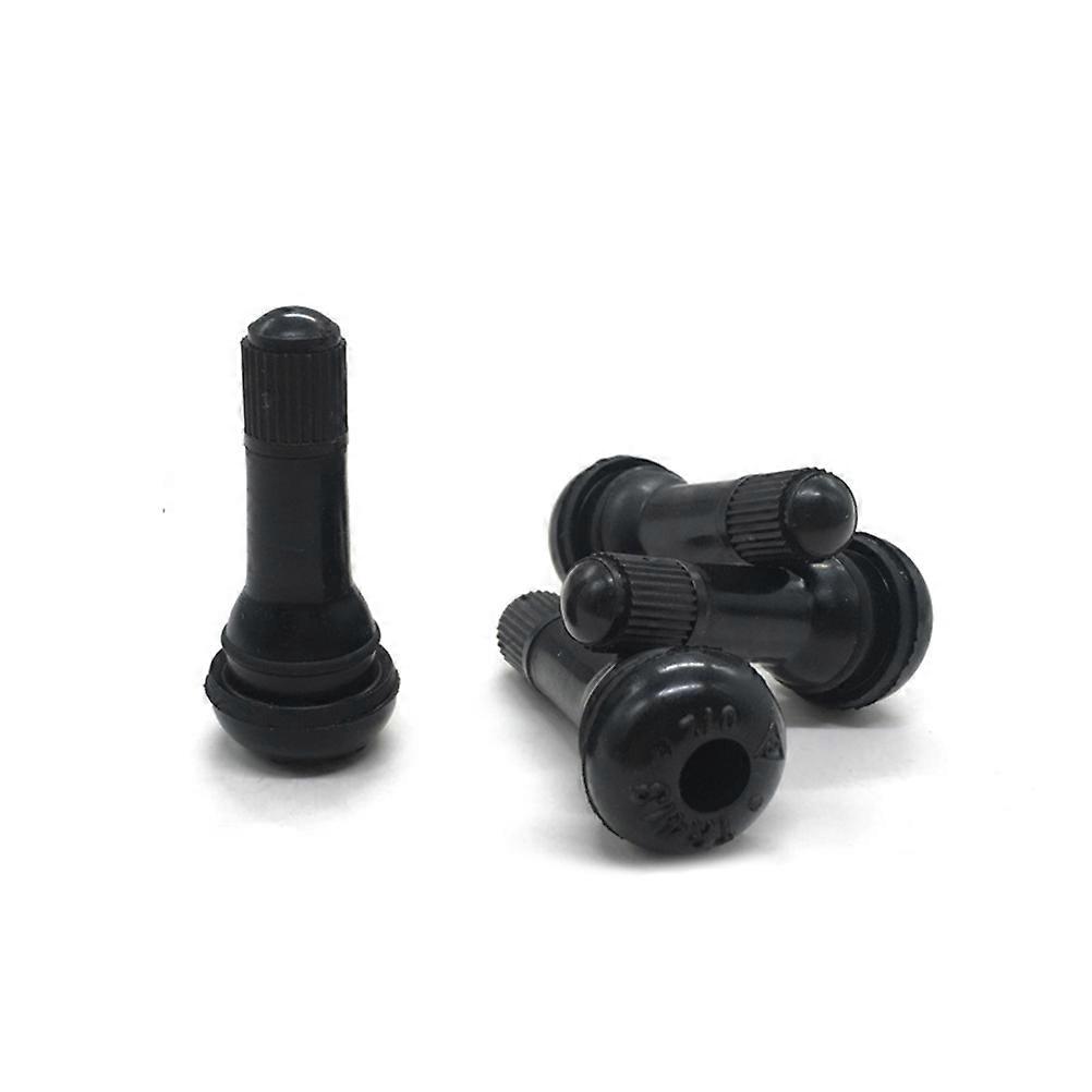 Prevent Air Leakage 100 Pack TR-413 Black Rubber Snap-in Tire Stems For Drivers Maintaining Tire Pressure During Vehicle Repairs