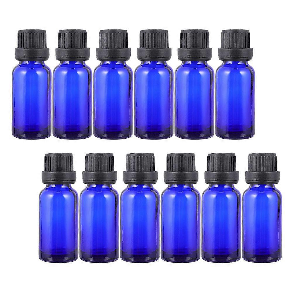 20pcs Reusable Glass Essential Oil Vials with Orifice Reducers for Perfume, Cosmetics & Travel Grooming – Portable Daily Use Containers