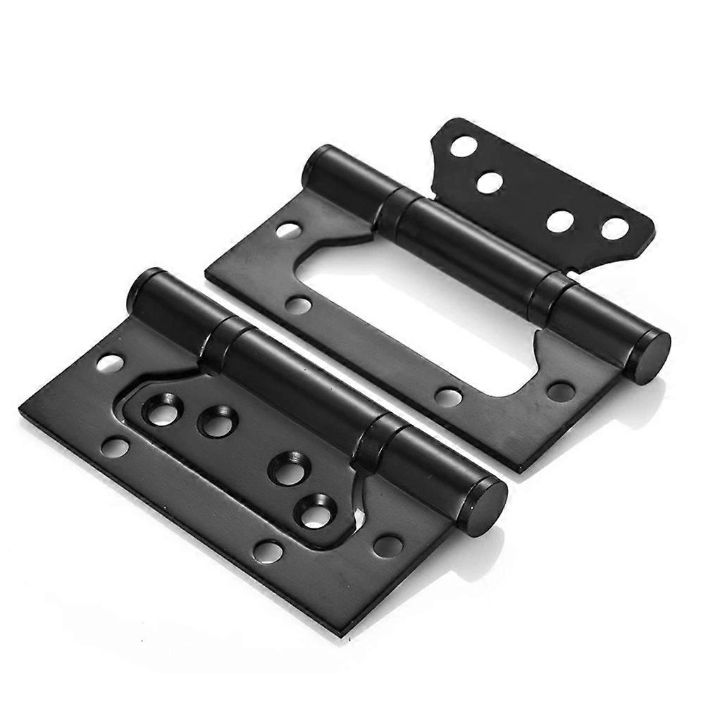 3Pcs Flat Hinge 4X2.5Cm Designed For Door And Window Applications Black Stainless Steel Ensuring Silent Functionality