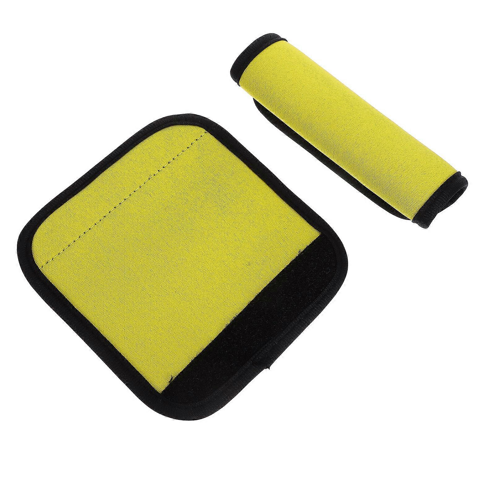 OUNONA 2pcs Barbell Grip Mat Polyester Horizontal Bars Cover Anti Slip Barbell Protector Portable Palm Pad
