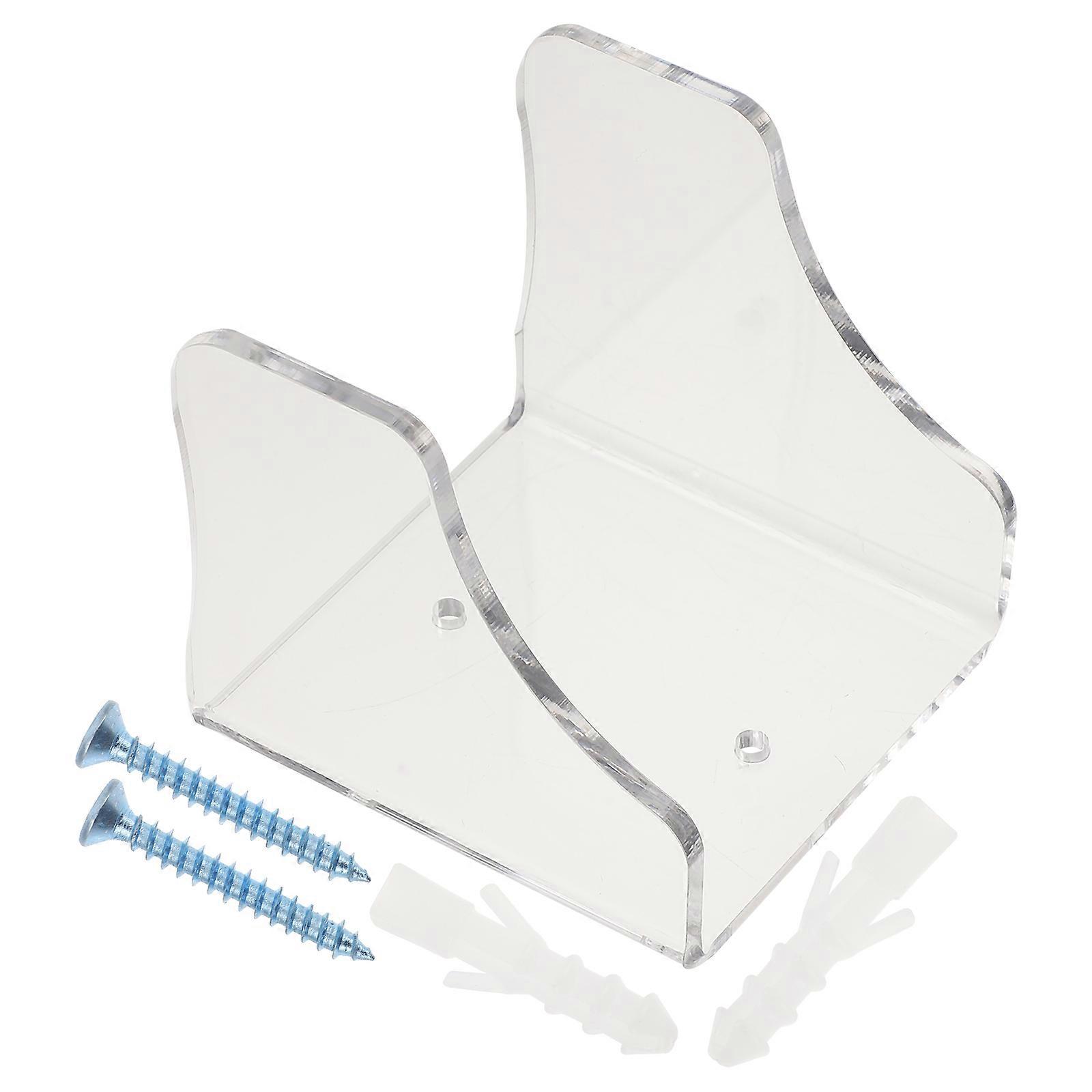 Wall Mounted Guitar Hook 1Set Holder For Acoustic And Electric Guitar Display In Transparent Acrylic With Stable Holding Function