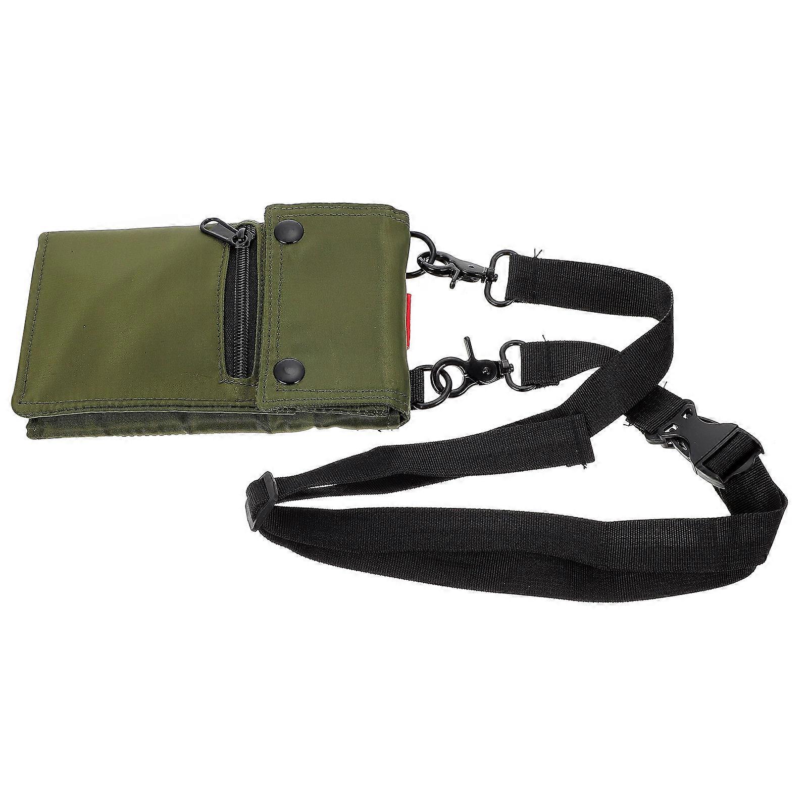 Men Messenger Bag For Casual Outfit Green Nylon With Compact Design 1Pc