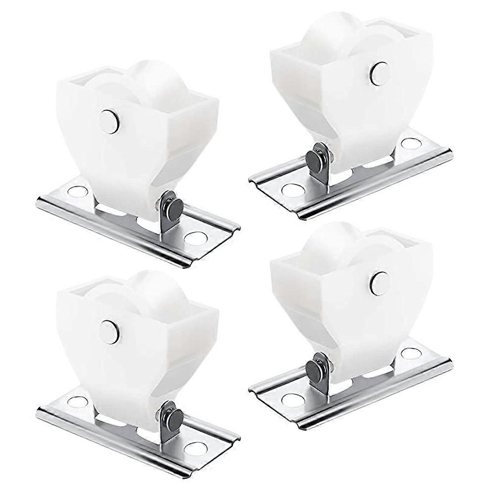 Cord Lock Mechanism 4Pcs Cord Pulleys Set For Roman Pleated Shades Easy Installation For Curtains And Window Blinds Silver