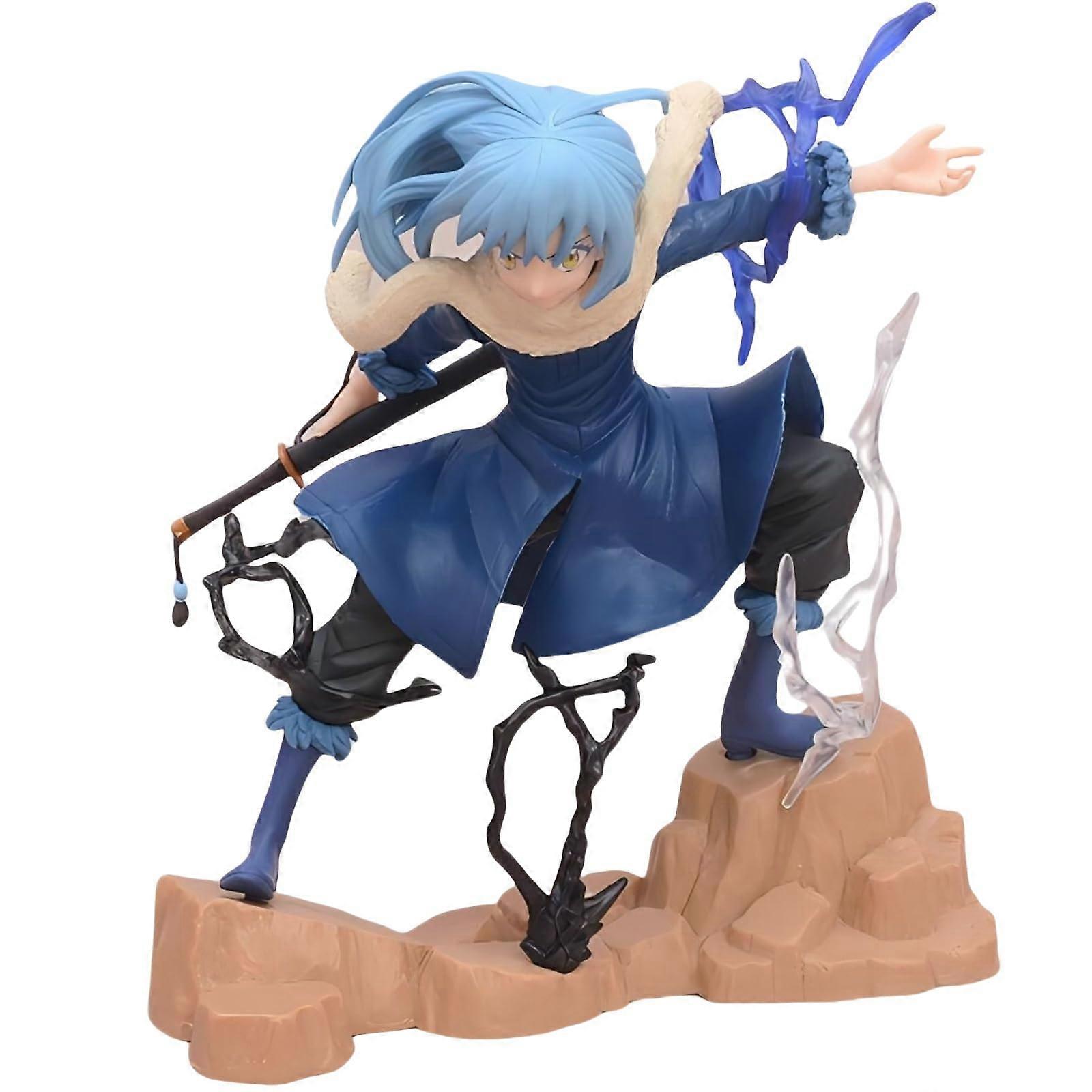 Rimuru Tempest anime figure with a combat pose and confident expression, 18 cm in size, suitable for collection.