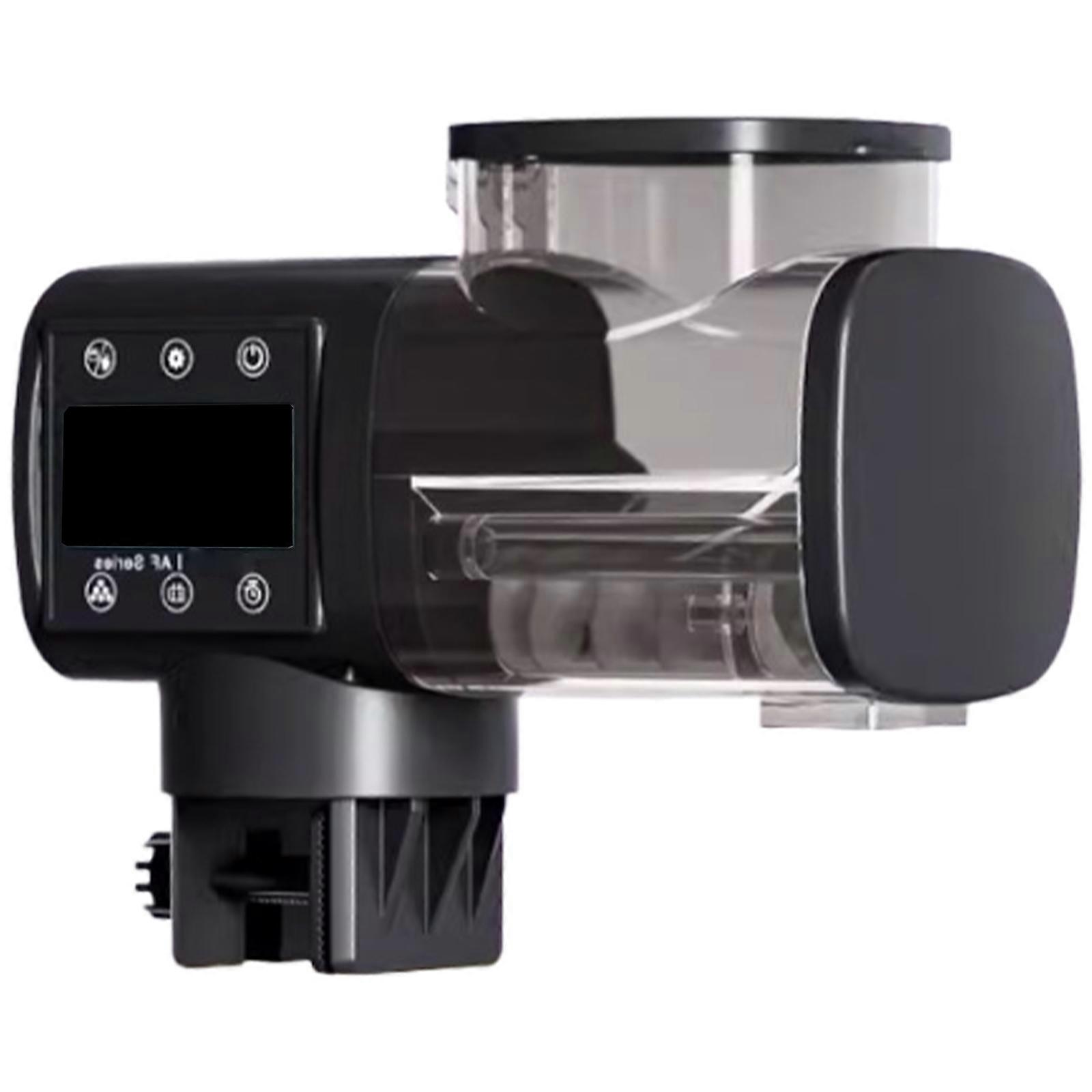 Programmable Aquariums Fish Feeder With Quiet Operations Easy Installation Large Storage Feeder For Home Office Use Multicolor