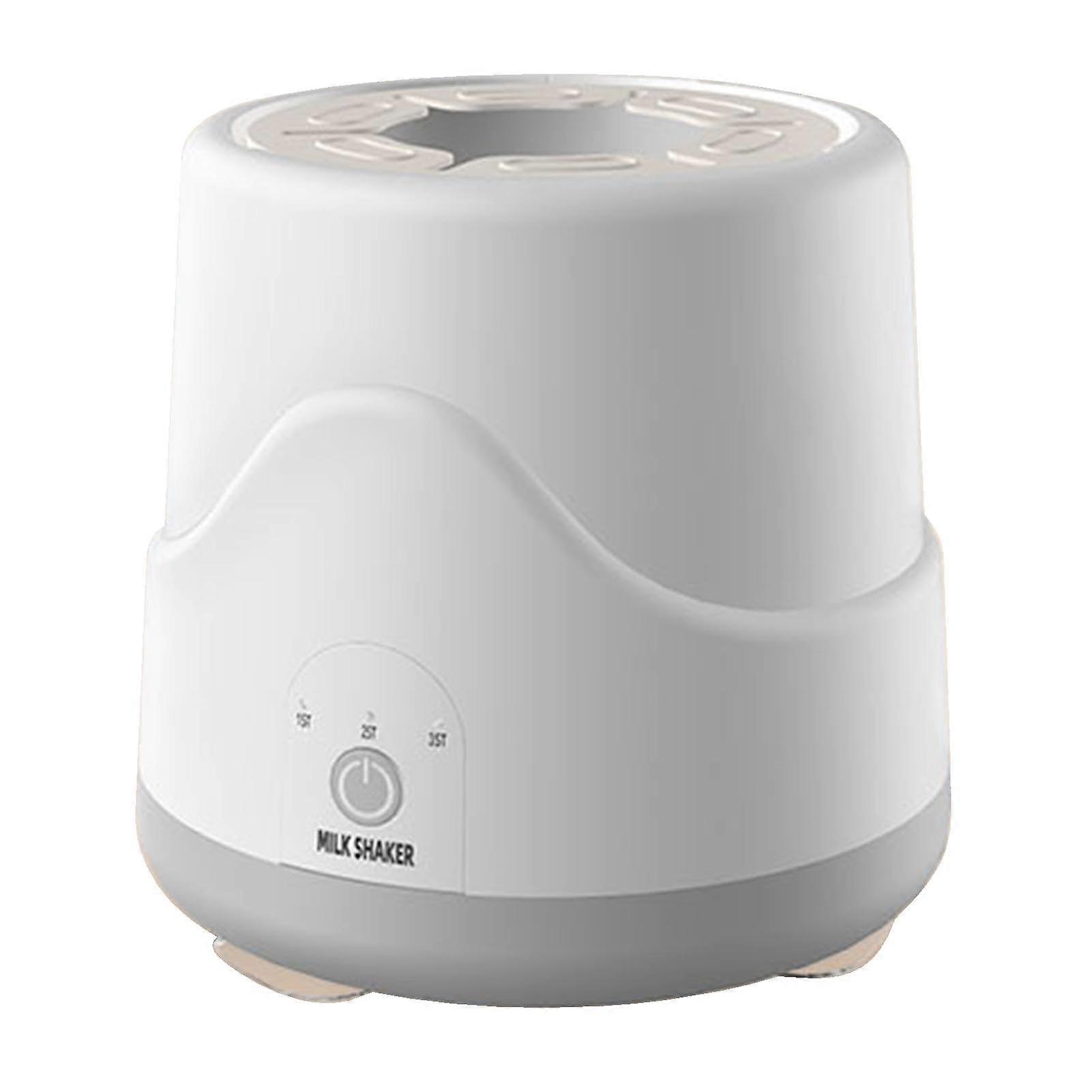 Baby Milk Shaker - Smart Electric Non-Slip Shaker for Babies with Anti-Bloating Design, White Color and BPA-Free Material