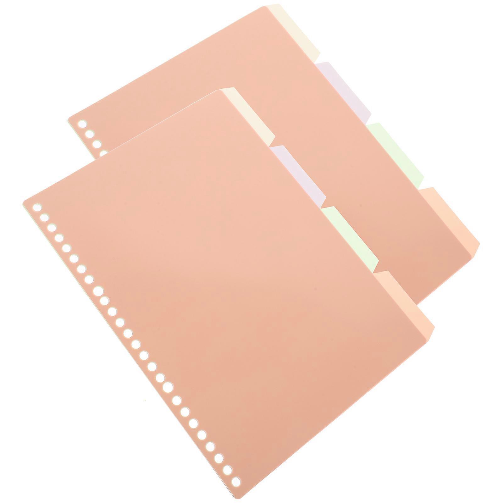 Pastel Binder Dividers with Detachable Tabs 10pcs File Organizers for Notebooks, Planners, and Office Use Efficient Indexing and Reference