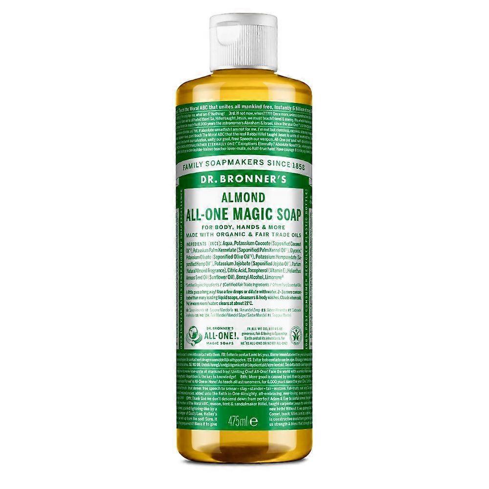 Dr Bronner Almond All-One Magic Soap 475ml Organic - 3 Pack