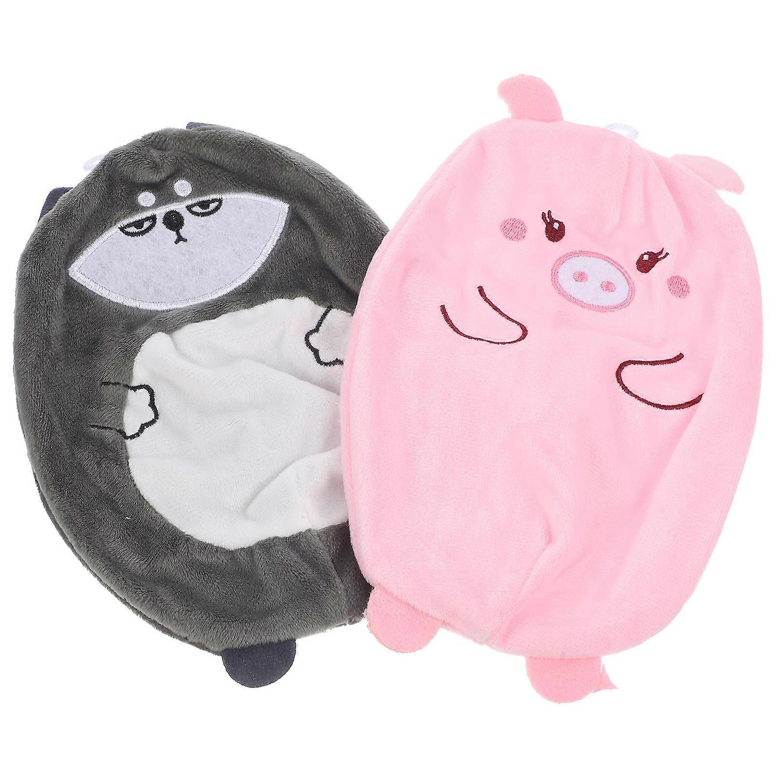 Handmade Toy Cover Plush Doll Cloth Cover for Diy Plush Doll Making Material Assorted Color Washable 2Pcs
