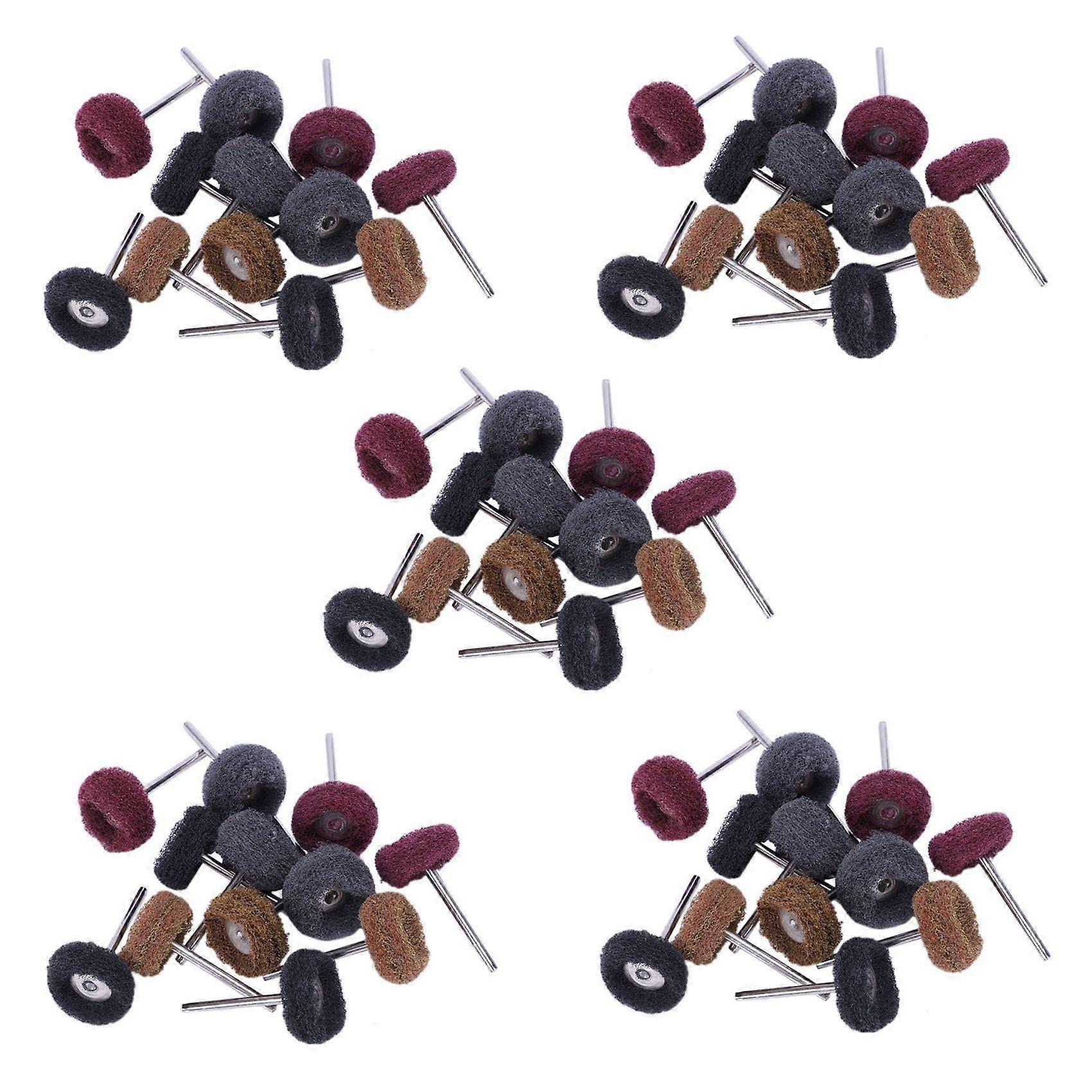 60 Pcs Polishing Sanding Polish Wheel Buffer Abrasive Brush Head for Rotary