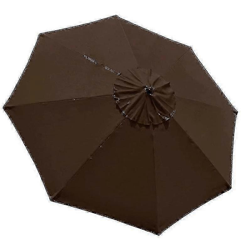 3m Round Garden Parasol Umbrella Outdoor Patio Sun Shade Canopy 3m ...