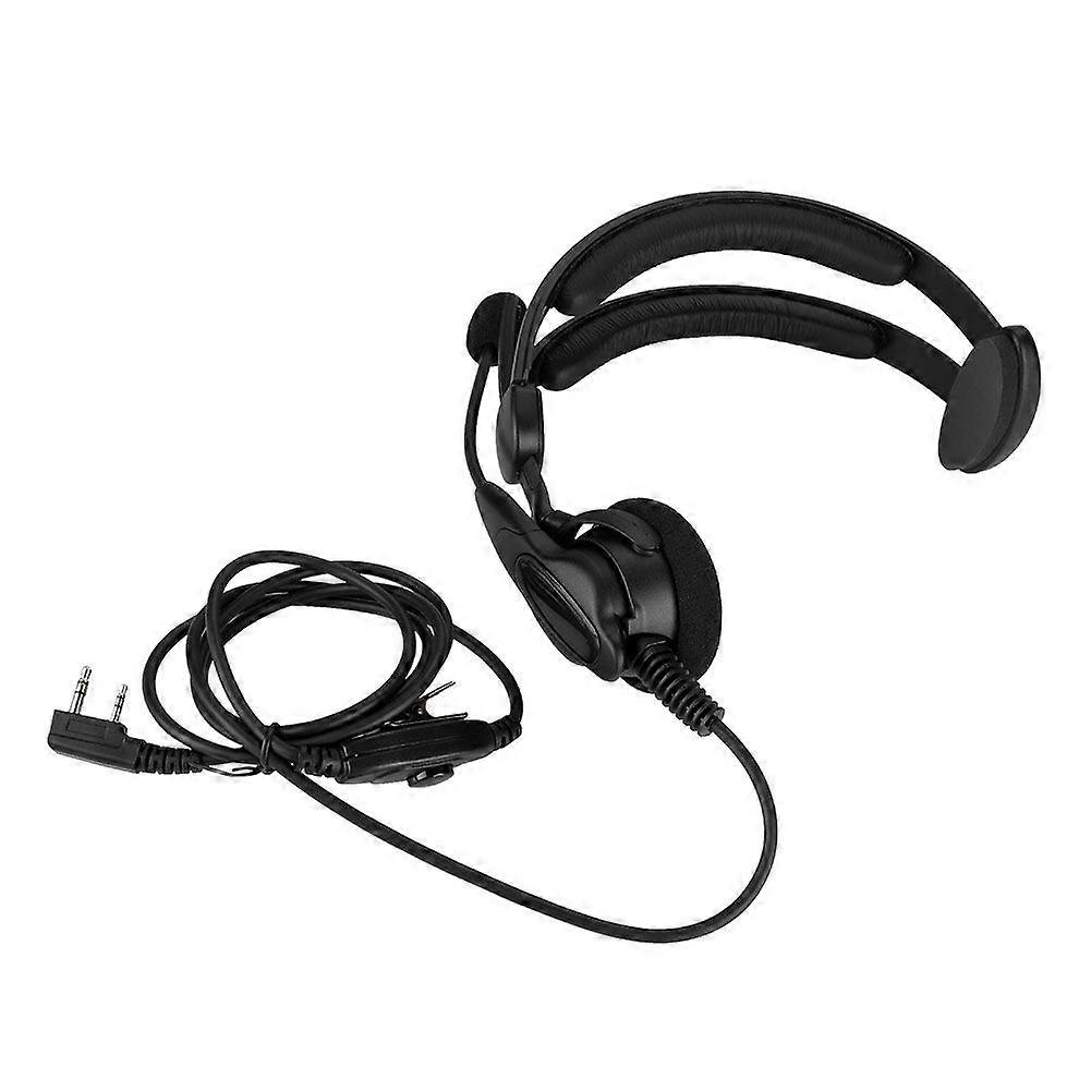 Single K head PTT MIC Headphone Walkie Talkie Two Way Radio Headset Anti noise