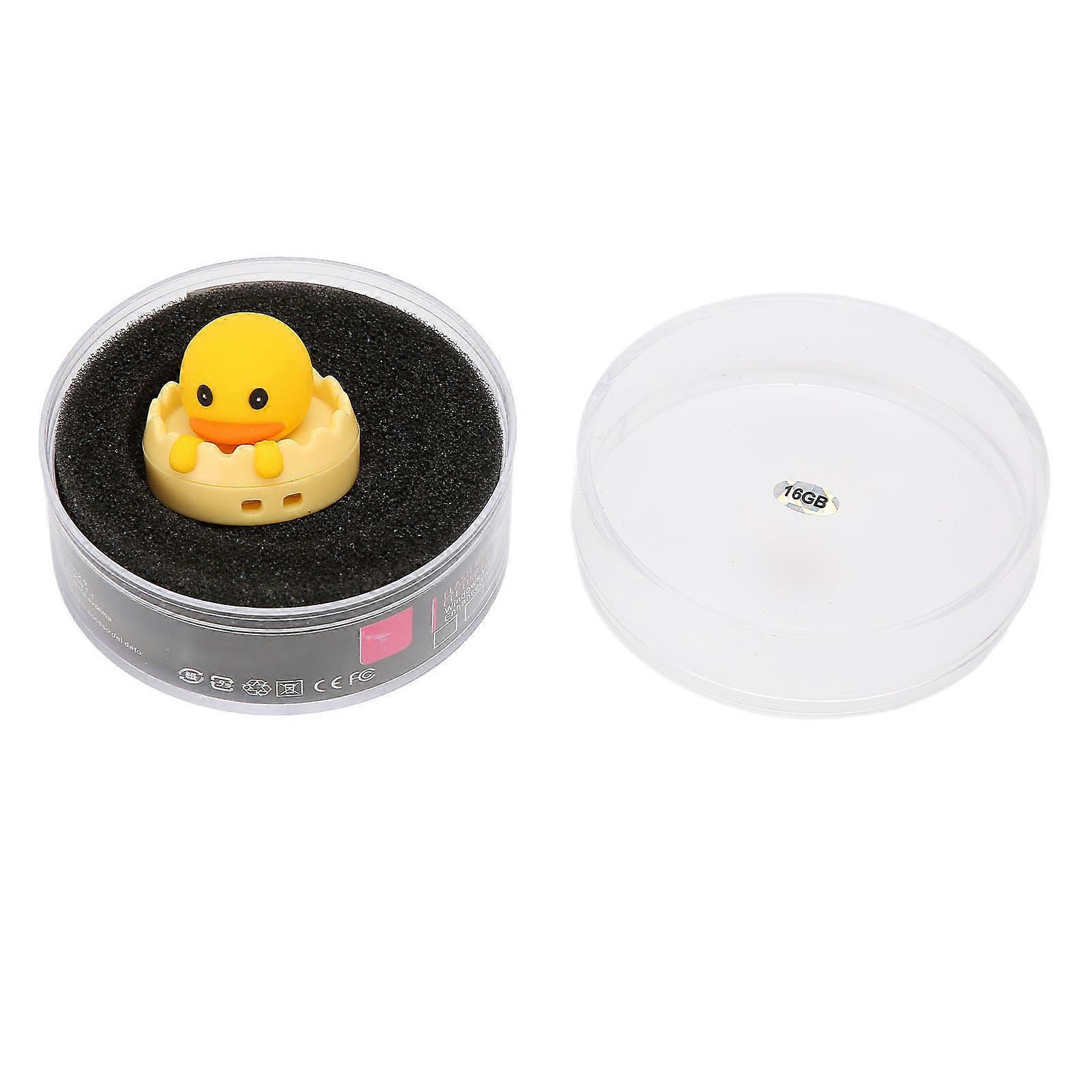 U DISK USB2.0 Interface Yellow Cartoon Style Portable Electronic Storage Medium Memory Stick for Computer