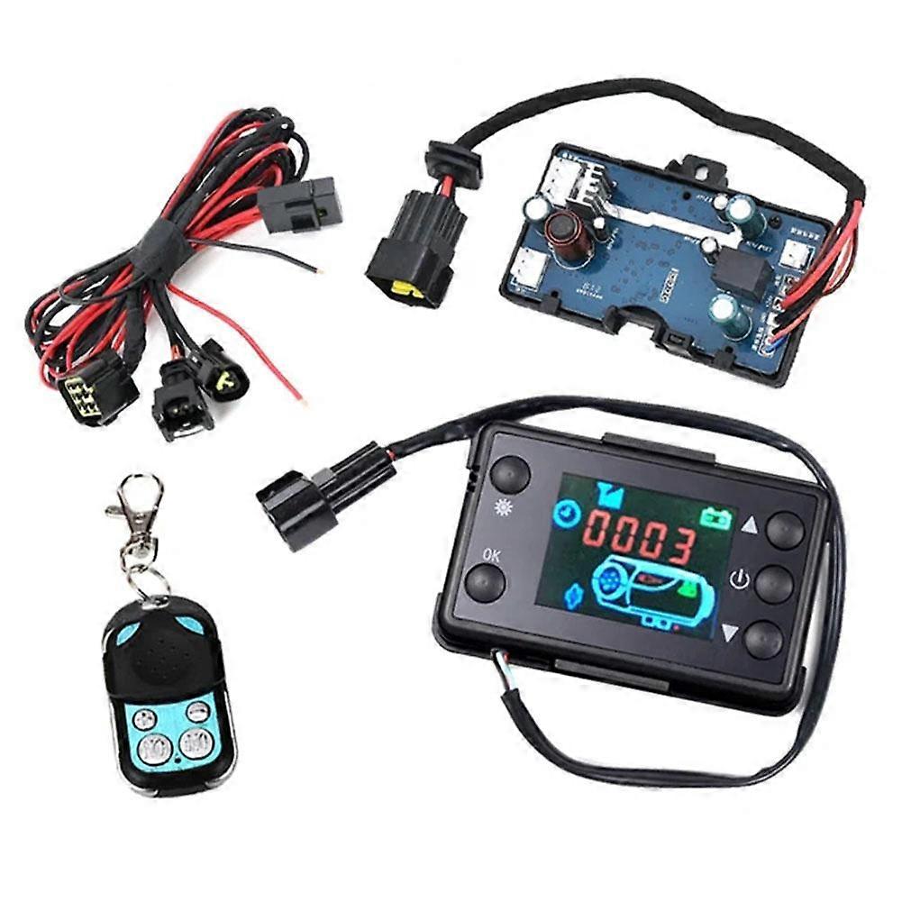 DIESEL PARKING HEATER CONTROLLER WITH LCD DISPLAY AND REMOTE CONTROL - SAVE FUEL, QUIET OPERATION
