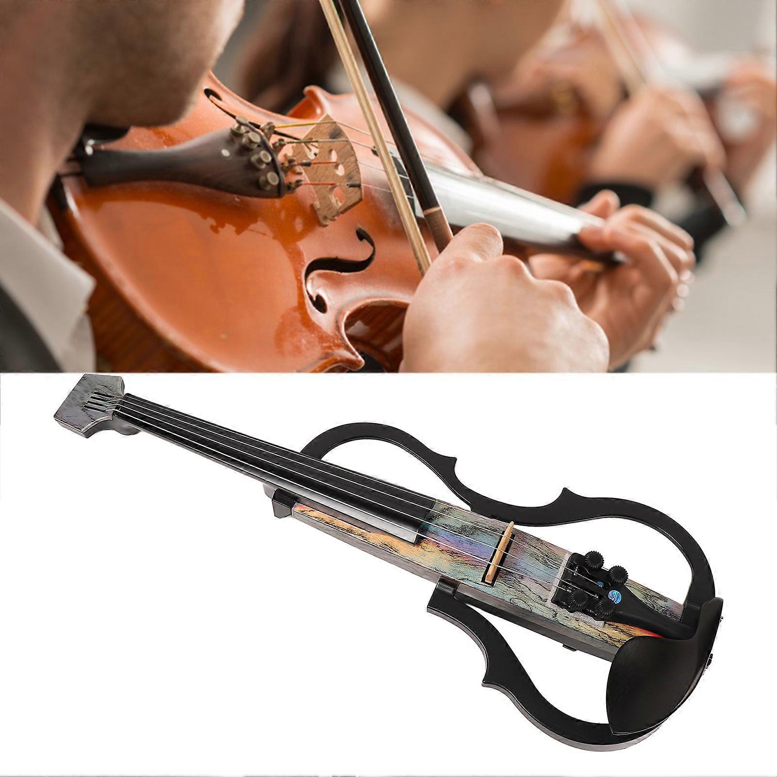 Elektrische Viool 4/4 Koolstofvezel Headless Instrument Kit
